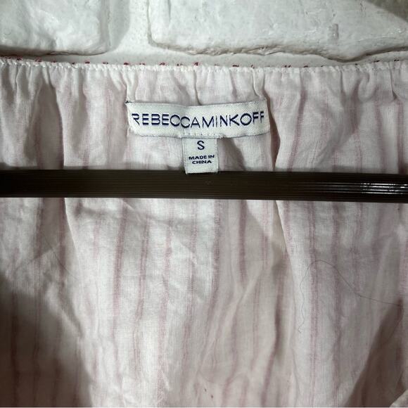 Rebecca Minkoff Melly Striped Bell Sleeve Wrap Top Size Small - Picture 10 of 11